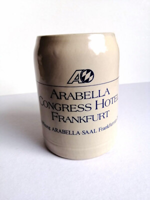 Bierkrug Bierhumpen 0,5 l zur Eröffnung ARABELLA CONGRESS HOTEL Frankfurt 1987