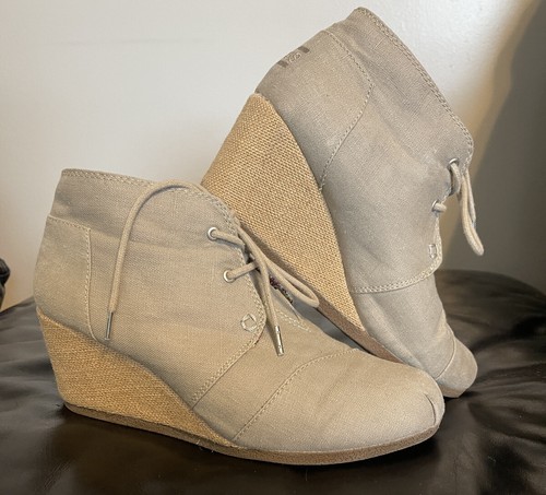 Fresh Wedge Ankle Booties Natural 