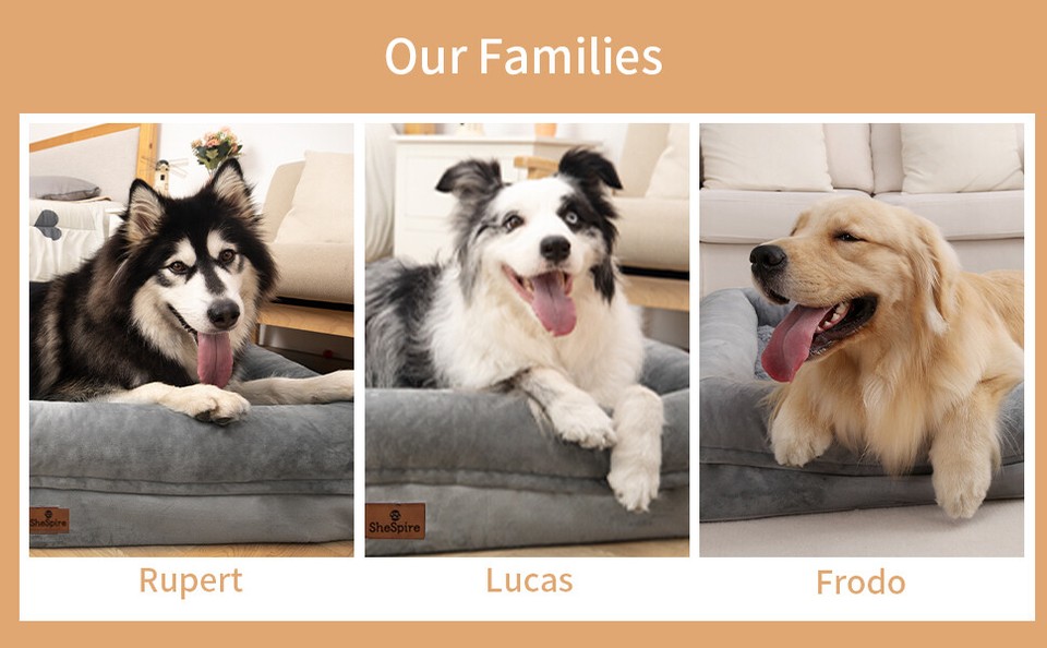 M L XL XXL Brown Orthopedic Foam Dog Bed Pet Sofa with Removable