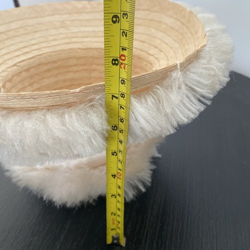 Ivory Vintage Fringe Bucket Hat Made In Italy With Sash - Straw - Picture 8 of 10