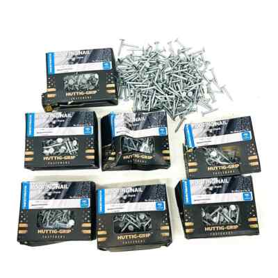 Huttig-Grip Galvanized, Roofing/Siding Nail 1 1/4 in Smooth Shank, 1372 Pcs