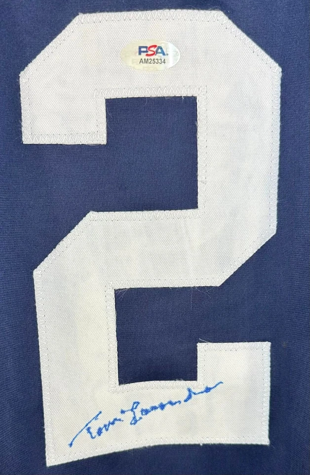 Tommy Lasorda autographed signed jersey Olympics Team USA PSA COA - Image 2 of 3