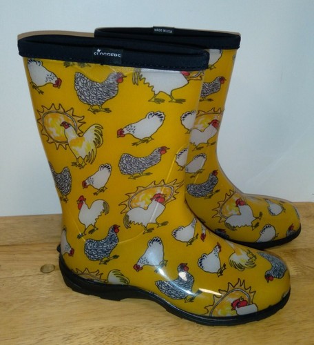 Rain Boots Sloggers Yellow Mid Calf 