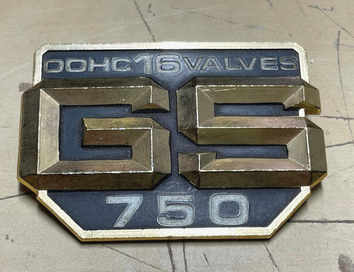 NEW Suzuki GS750 DOHC 16 Valves Emblem Side Cover Badge | eBay