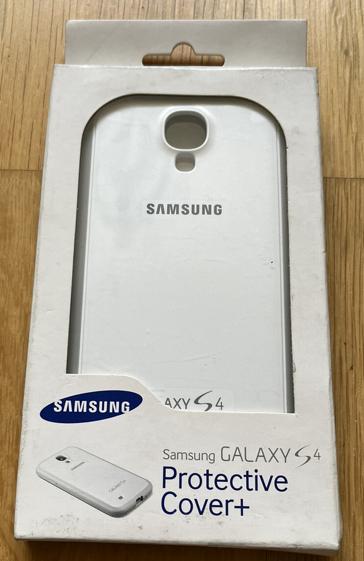 Genuine Samsung Galaxy S4 i9500 i9505  White Protective Cover Plus EF-PI950BWEGW