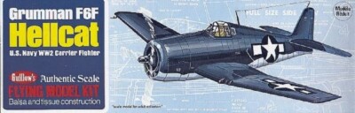 KRICK Modellbau Flieger Grumman F6F Hellcat Balsabausatz