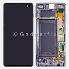 For Samsung Galaxy S10 Plus Blue OLED Display LCD Touch Screen Digitizer Frame