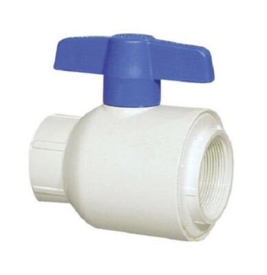 FITTING - PVC 1-1/4'' BALL VALVE THREADED- COMPACT SCH 40