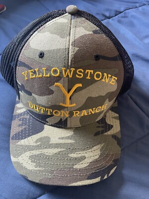 Yellowstone Dutton Ranch Logo Camo Mesh-Back Snapback