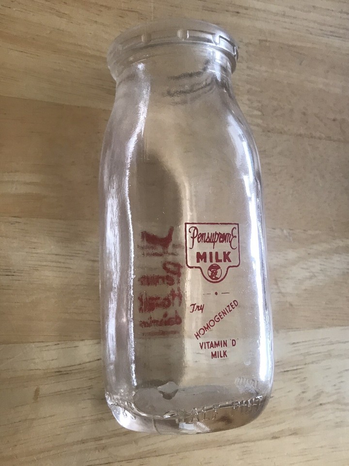 PennHoak Dairies Harrisburg Pa Half Pint Milk Bottle eBay