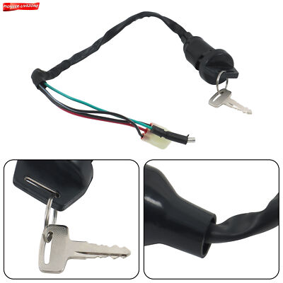 Ignition Key Switch – Fits Honda TRX400EX Sportrax 400 & TRX250TE ATV – 1999-04 USA – Labwork-parts