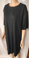 Debra deRoo Black Sweater Dress Short Sleeve Medium Pre Owned