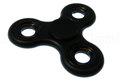 Finger Hand Spinner in Schwarz - PROFI Fidget Spinnerz mit 5 Minuten Laufzeit