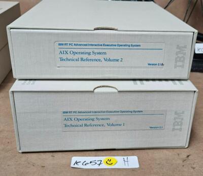 IBM RT PC AIX OPERATING SYSTEM TECHNICAL REFERENCE VOLUMES 1 & 2 VER 2.1   h