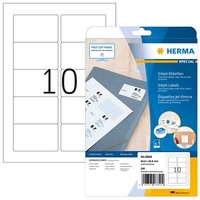 Herma Inkjet-Etiketten A4, 83,8 X 50,8 Mm, Weiß, Permanent Haftend