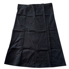Sari Petticoat Cotton Stitched Adjustable Waist Saree Black Underskirt L-37"