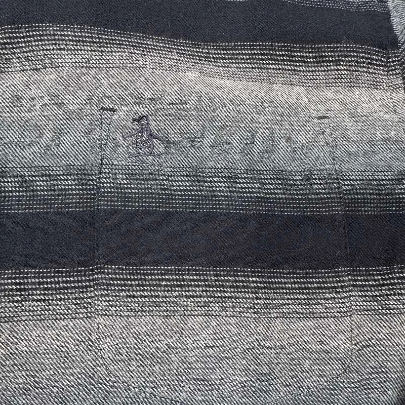 NUEVO CON ETIQUETAS Original Penguin Camisa Abotonada XL Azul Rayas Spring Lake Para Hombres $89 Foto 2 de 4