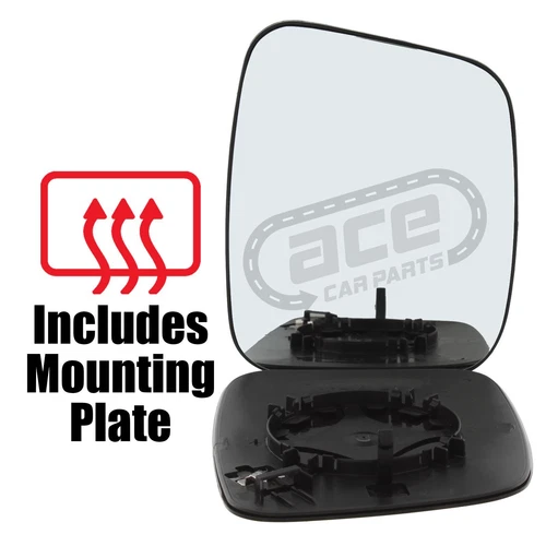 Citroen Nemo Van 2008-> Heated Convex Wing Door Mirror Glass Drivers Side Right