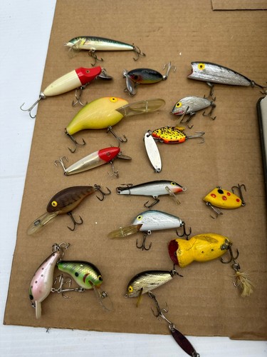 Rebel Excalibur Tackle Box Vintage Double Sides W/ Lures Heddon Torpedo 40+ Pcs - 第 19/23 張圖片