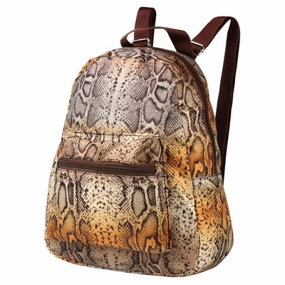 snake print mini backpack
