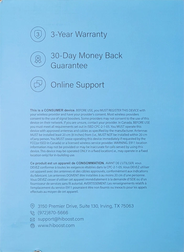 SuperBars Cell Phone Booster for Home and Office Cover 6000 sq ft with 2 Antenna - Image 4 of 4
