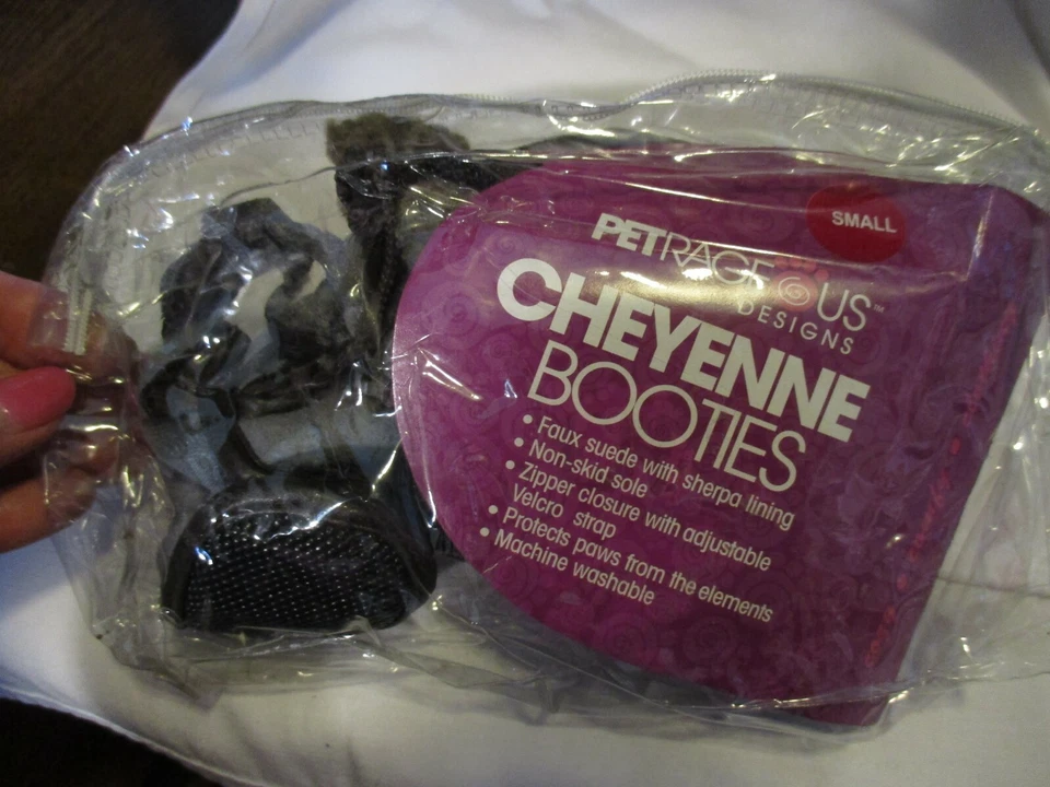 PETRAGEOUS DESIGN Cheyenne Booties Faux Suede w/Sherpa Lining Zipper Close Small - Image 2 of 4