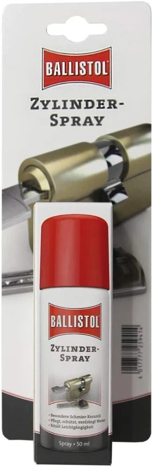 BALLISTOL Zylinderspray, Pflege für Schlösser, Schmier-Keramik 50ml