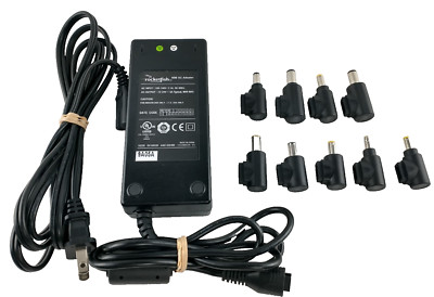 Rocketfish 90W AC Power Adapter Charger 15-24V 5A #5001BBB with 9 Connector Tips