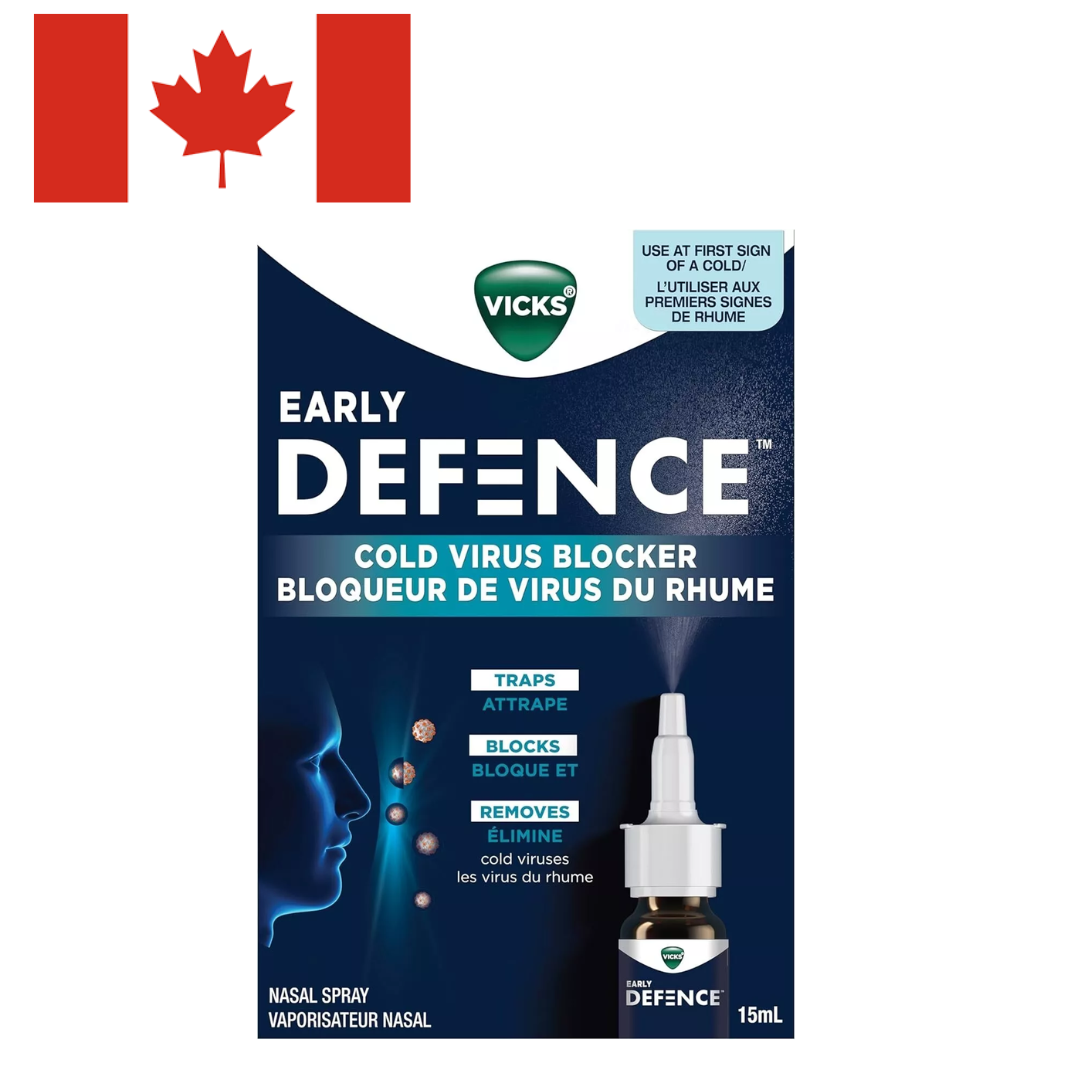 2PACK Vicks Early Defence Nasal Spray, Cold Virus Blocker Clinically ...