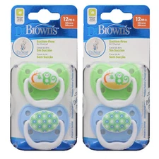 Dr. Brown's Baby Pacifier, PreVent Classic Orthodontic Pacifier Infant, 4 Pack