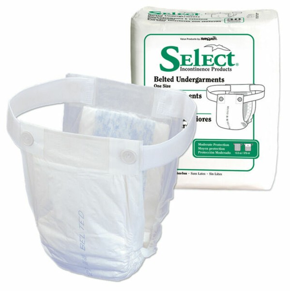 Tranquility Select Belted Undergarments Incontinence Pads 30 per Bag X2