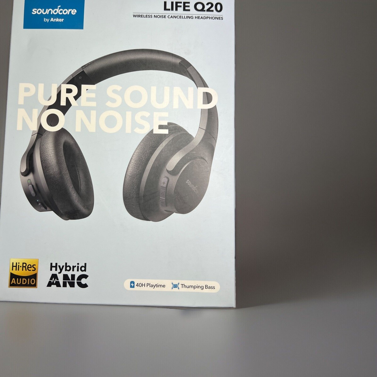 Anker Soundcore Life Q20 Over the Ear Wireless Headphones Black
