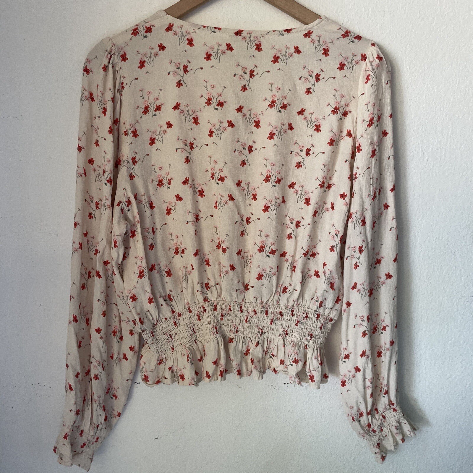 American Eagle AE Printed Button-Up Bubble Pink F… - image 10