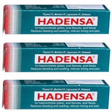 3 X 20g Hadensa Ointment piles, fissures and fistula itching  pain bleeding F/S