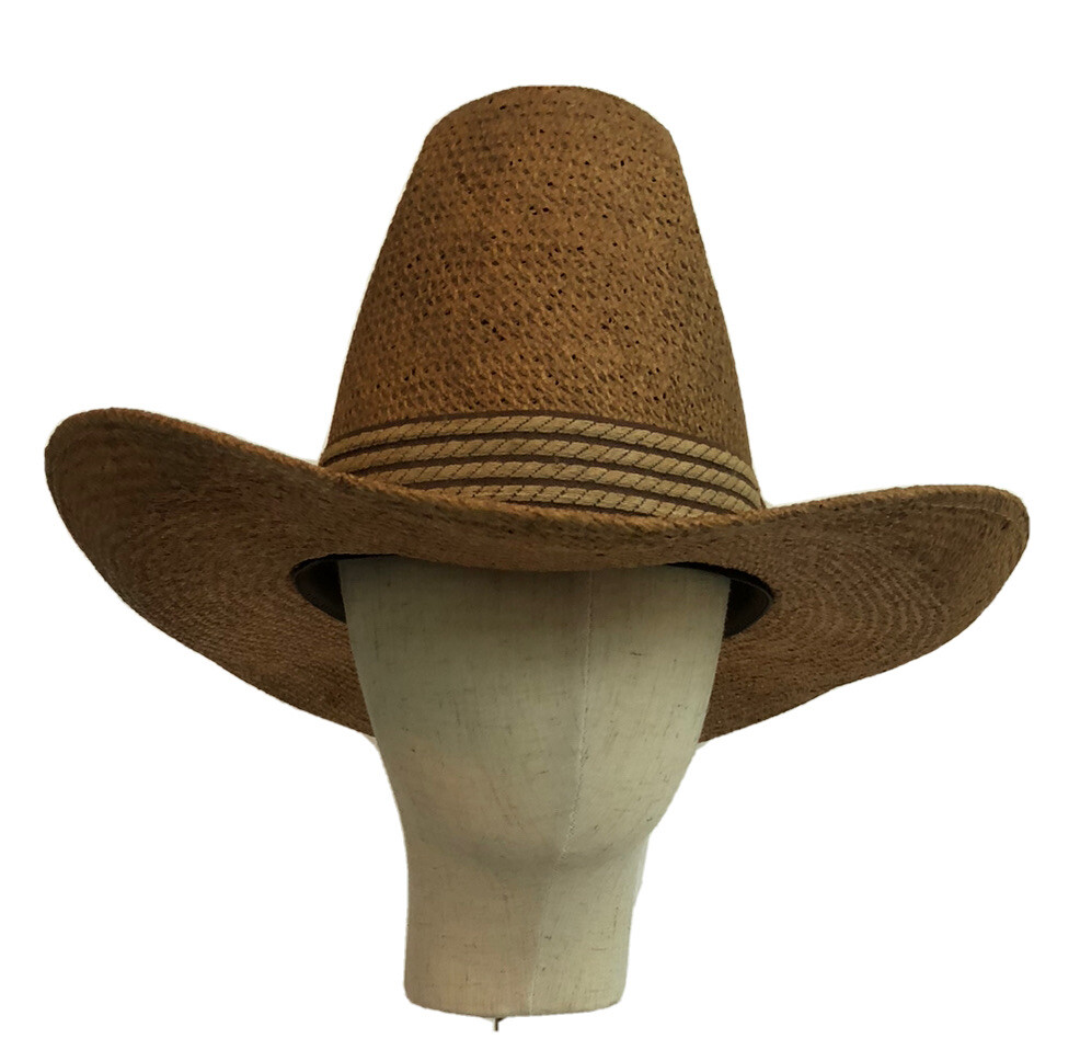 Vintage Straw Cowboy Hat Twister American Hat Company Houston Texas
