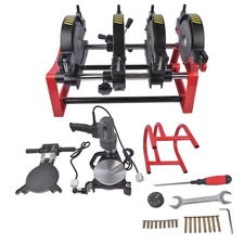 Manual Piping Pipe Fusion Welder 4 Clamps PE PP PB PVDF HDPE PVC 63-160M 300°C