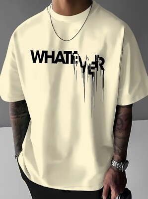 Whatever Herren Oversize Shirt   Streetwear Fashion Mode bis 5XL