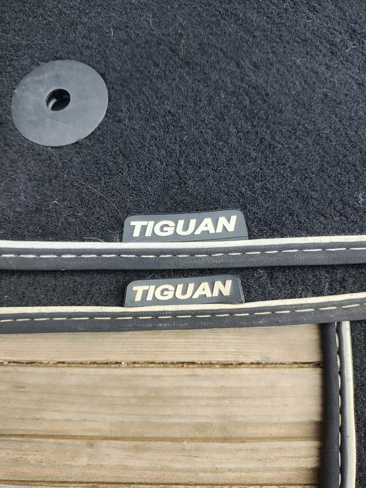 VW Tiguan Mats 20162021 Luxury Premium Set White Stitches 5NC061270