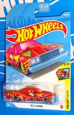 Hot Wheels 2021 Art Cars Series #44 '80 El Camino Red & Blue w/ RA6s