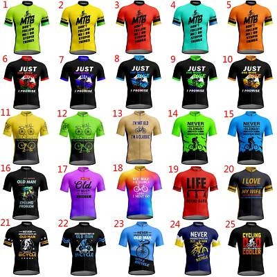 Funny Cycling Jersey Fahrradtrikot Herren Rennrad Shirt Radtrikot Kurzarm Lustig - Bild 1 von 2