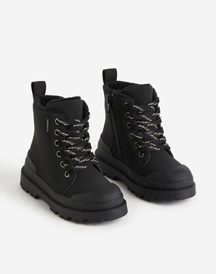Wasserdichte Schnürboots H&M Junge Gr. 30 Winter gefüttert NEU Schuhe Winter