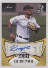 2021 Leaf Draft Base Auto Gold Roberto Campos #BA-RC3 Auto 1eh5