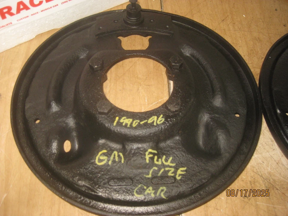 PLACAS DE RESPALDO DE TAMBOR 11" 1975 COCHE TAMAÑO COMPLETO 88 RIVIERA 98 VAGÓN 1972 GRANDVILLE Foto 3 de 4