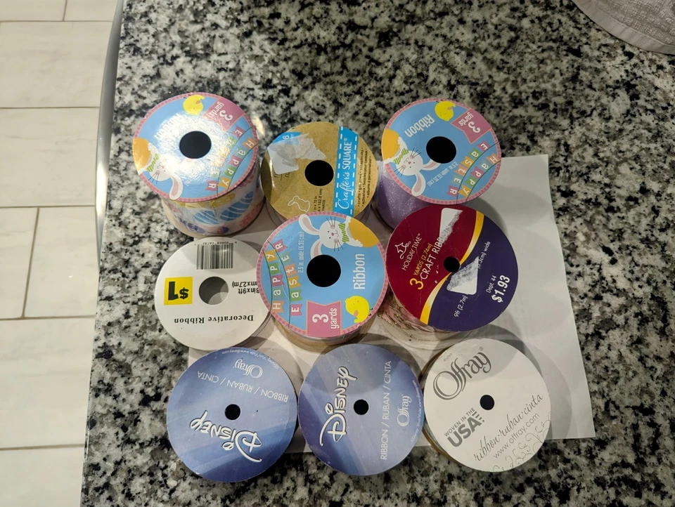 9 Nuevo Lote de 5 Bordes con Cable de Disney Cinta de Primavera y Pascua Decoración de Vacaciones Foto 2 de 2