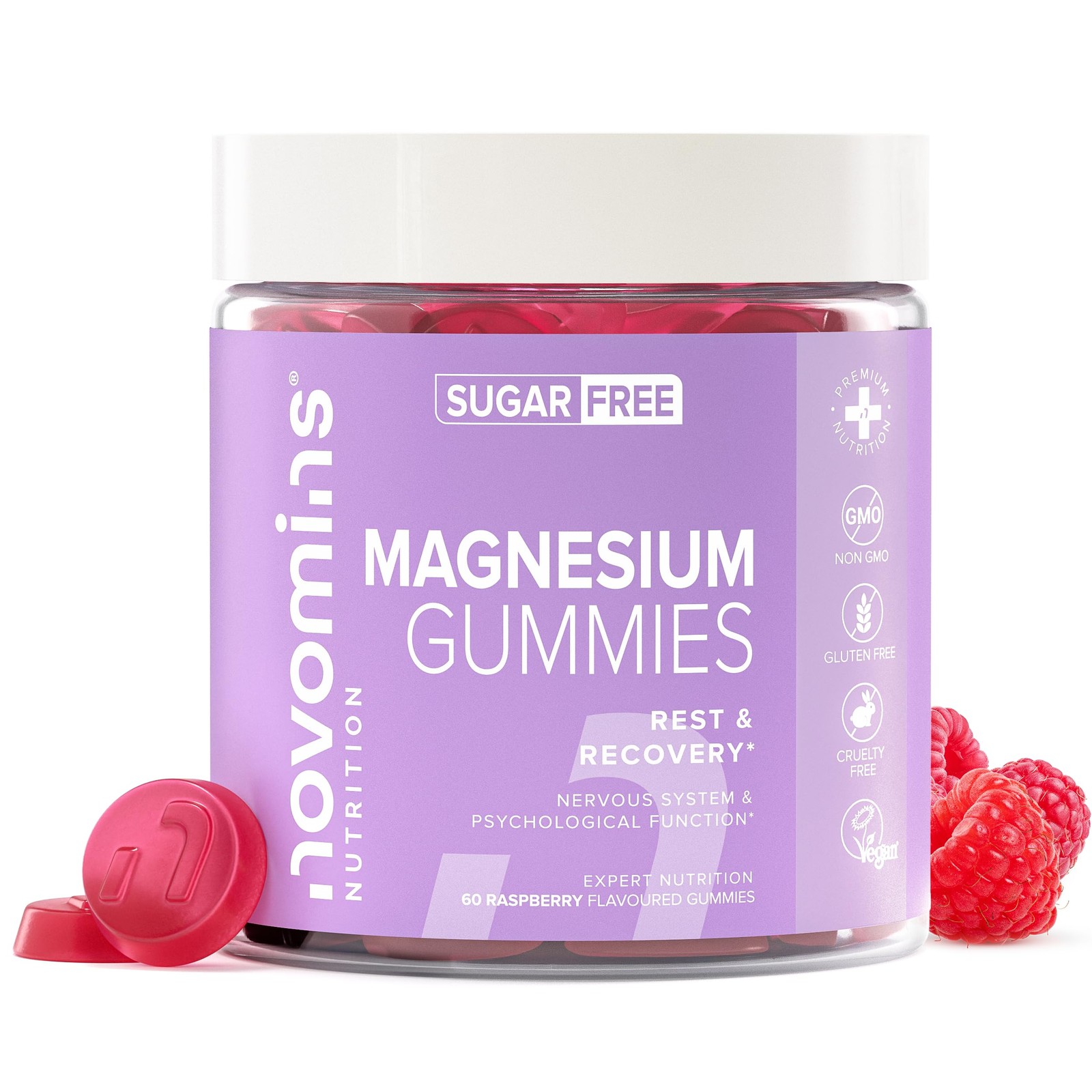 Adult Magnesium Gummies Sugar Free - High Strength 1636mg Magnesium Citrate Offe