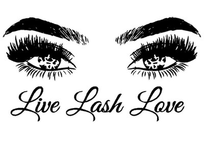 Live Lash Love Beauty Salon Wall Decoration Stickers Make up Store Decals LL415