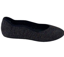 Skechers Cleo 2.0 Sz 6 M Sparkle Knit Skimmers Black Multi