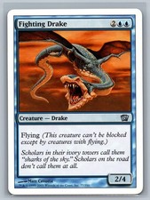 Magic The Gathering 8th Edition Fighting Drake #77/350 MTG TCG CCG Eighth