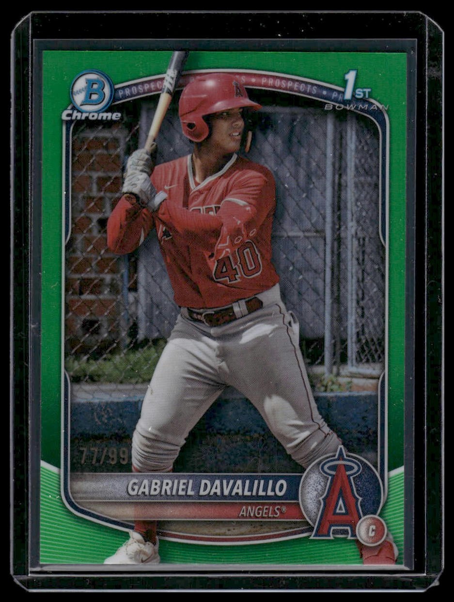2025 Bowman Chrome #BCP-178 Gabriel Davalillo Prospects Green #/99
