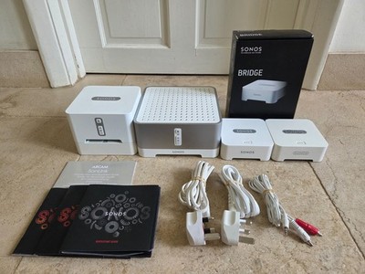 Gen 1 SONOS Connect: Verstärker + Connect + Arcam Sonlink + 2 Bridge + Zonebridge BR100